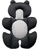 G Ganen Infant Baby Cozycushion Sleeping Cushion Head and Body Support Cushion Stroller and Seat Comfort Cushio (Black)