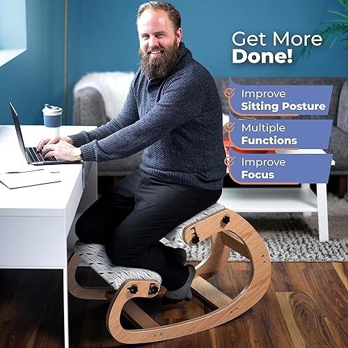 Ergonomic Kneeling Chair Rocking Office Chair Adjustable Stool