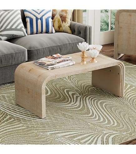 Amazon.com: HZXINKEDZSW Minimalist Coffee Table with Curved