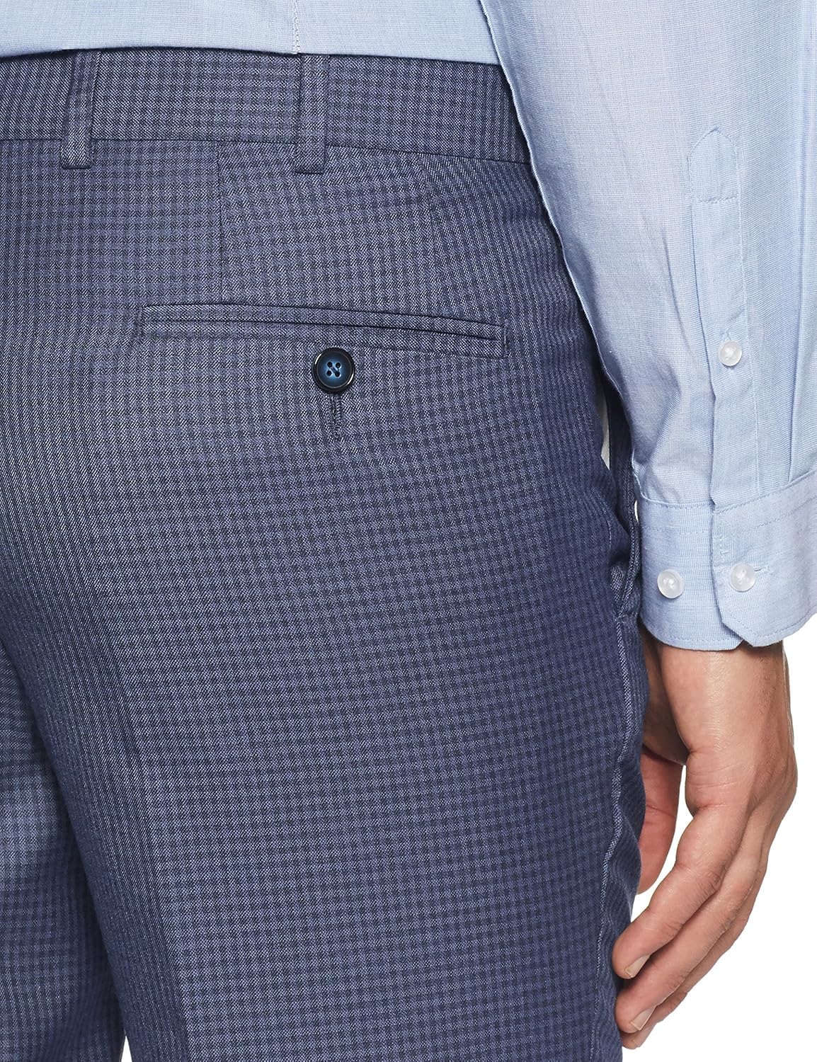 park avenue men's skinny fit formal trousers