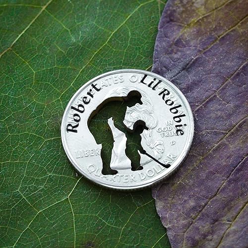 Amazon.com: Dad and Child Golf Ball Marker, Custom Names Engraved, By NameCoins: Handmade