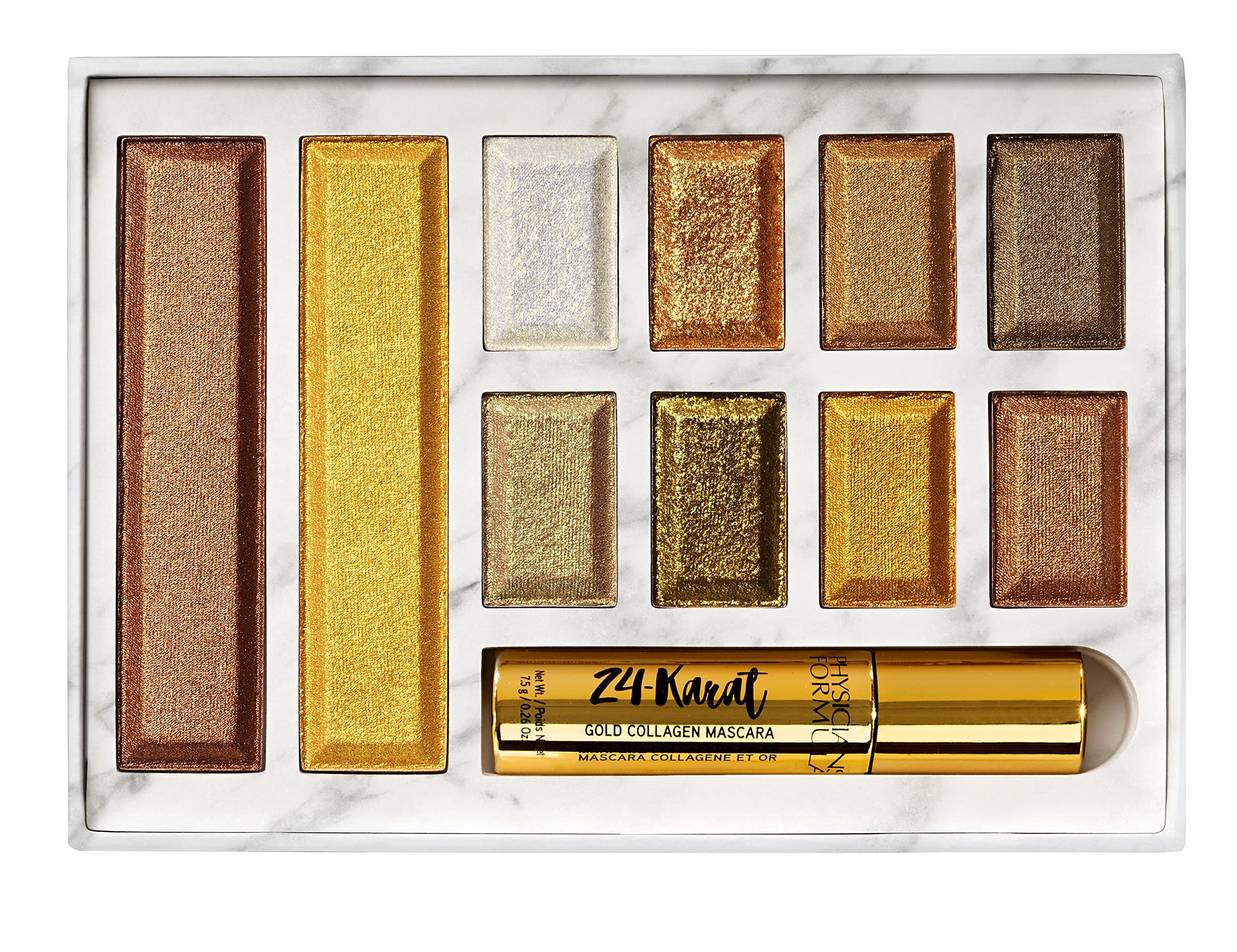 Physicians Formula 24-Karat Gold Shimmer Makeup Set, Face Palette, The Gold Vault, Mascara, Eyeshadow, Christmas Gift