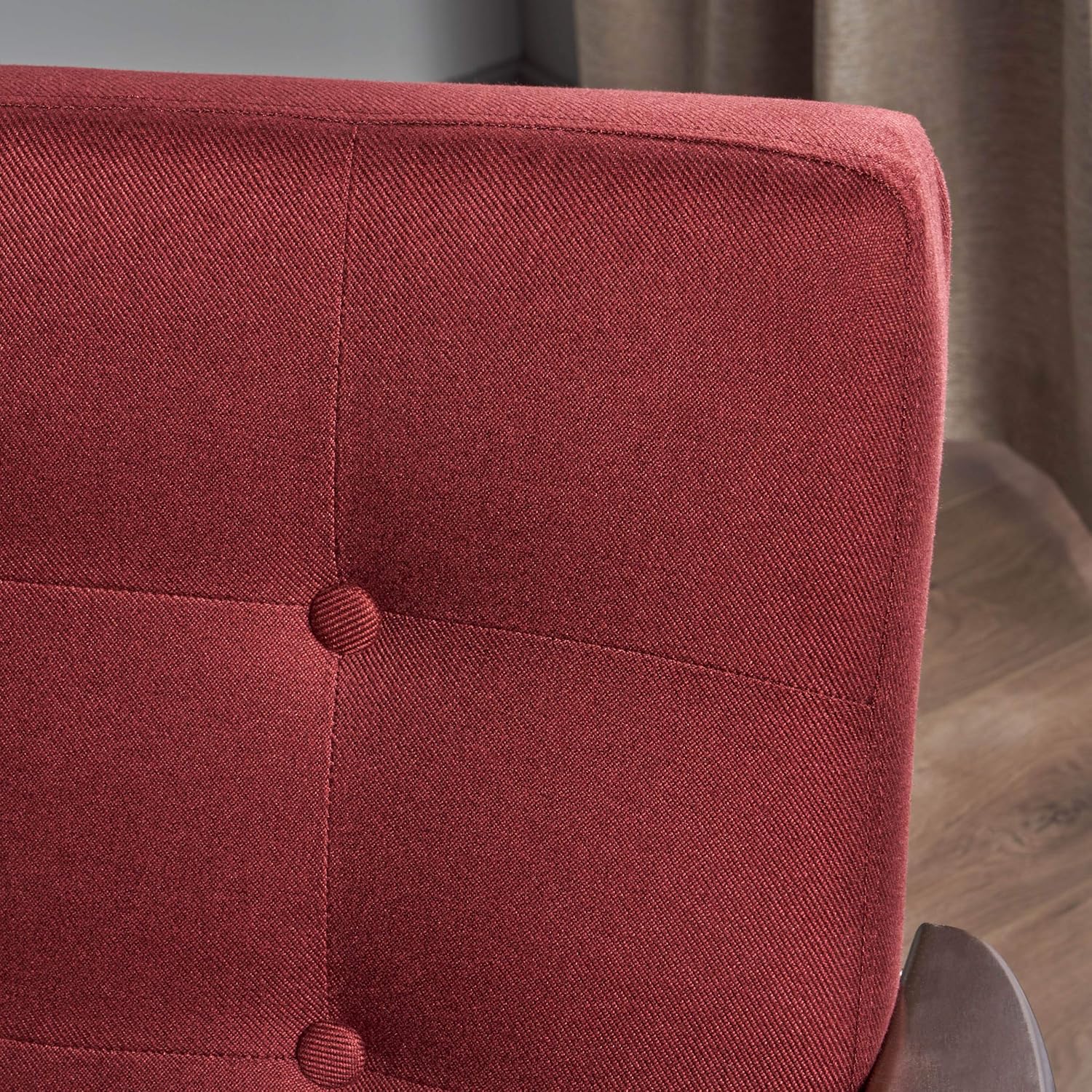 Christopher Knight Home Brayden Fabric Club Chair, Deep Red: Furniture & Decor