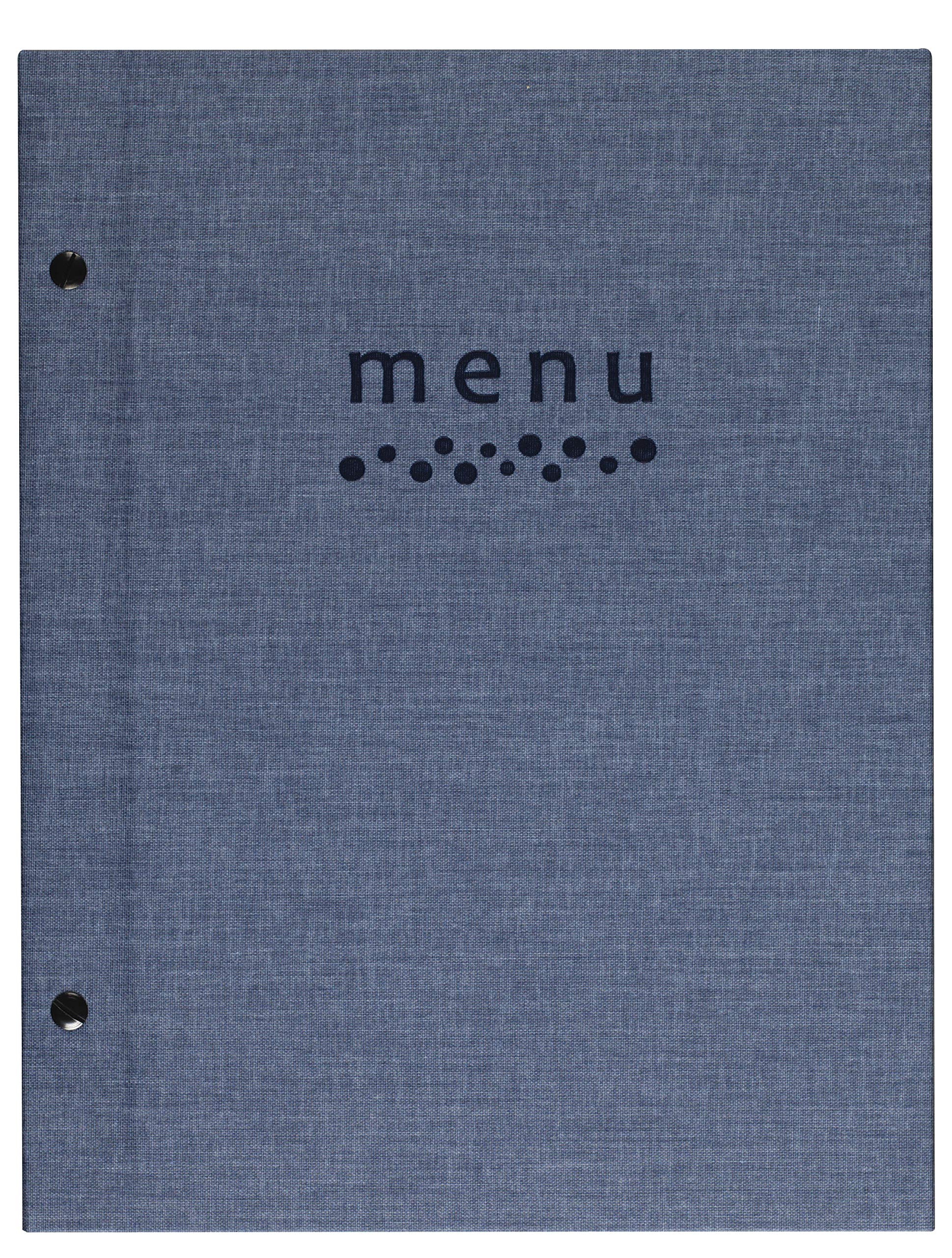 LACOR Sandro Collection 28371-Menu Holder Bolt-On Exterior, Thermo-Sealed Blue, 25.5 x 32 cm (A4), 1 Liter, Telflex