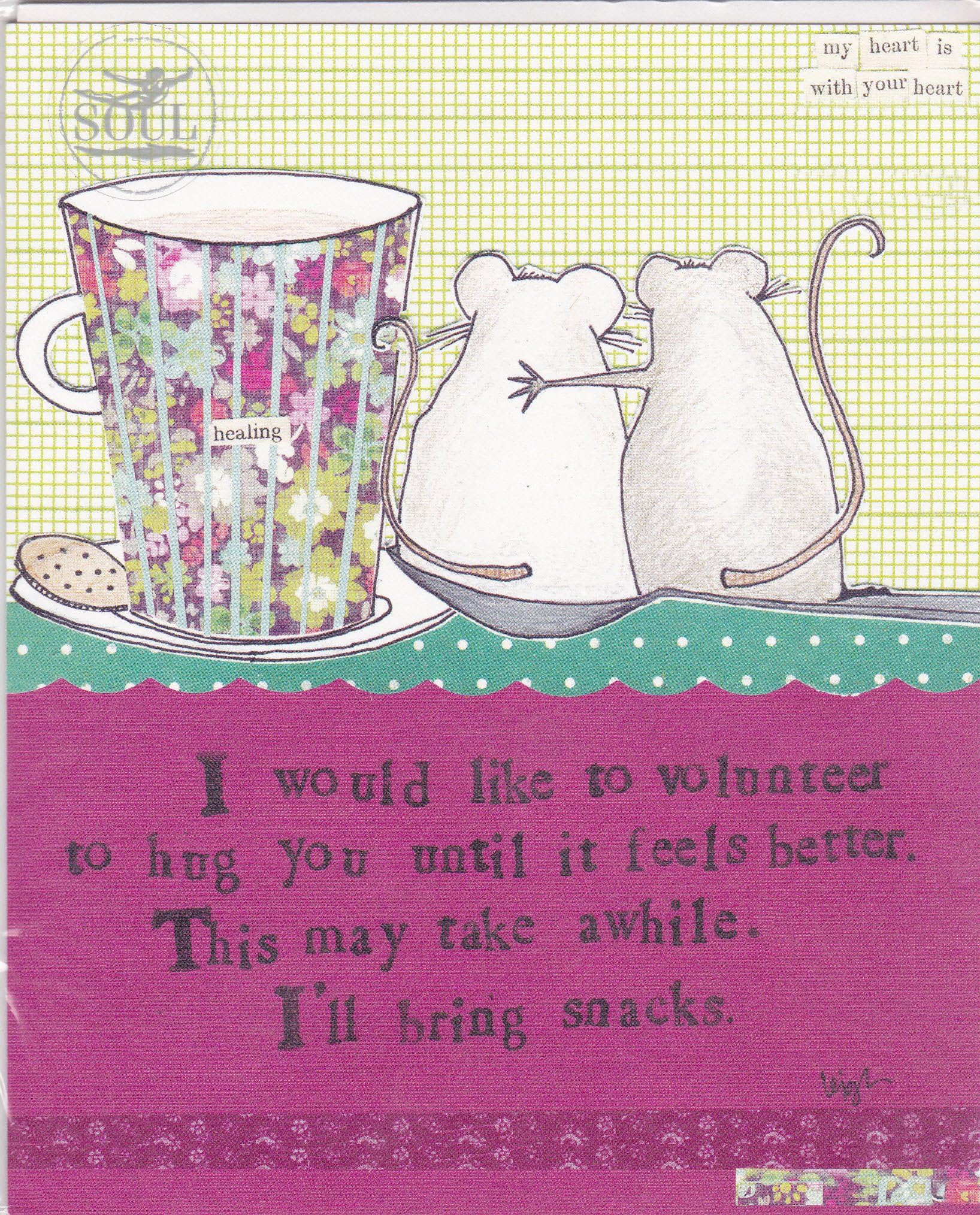 Curly Girl I Would Like To Volunteer To Hug You Card