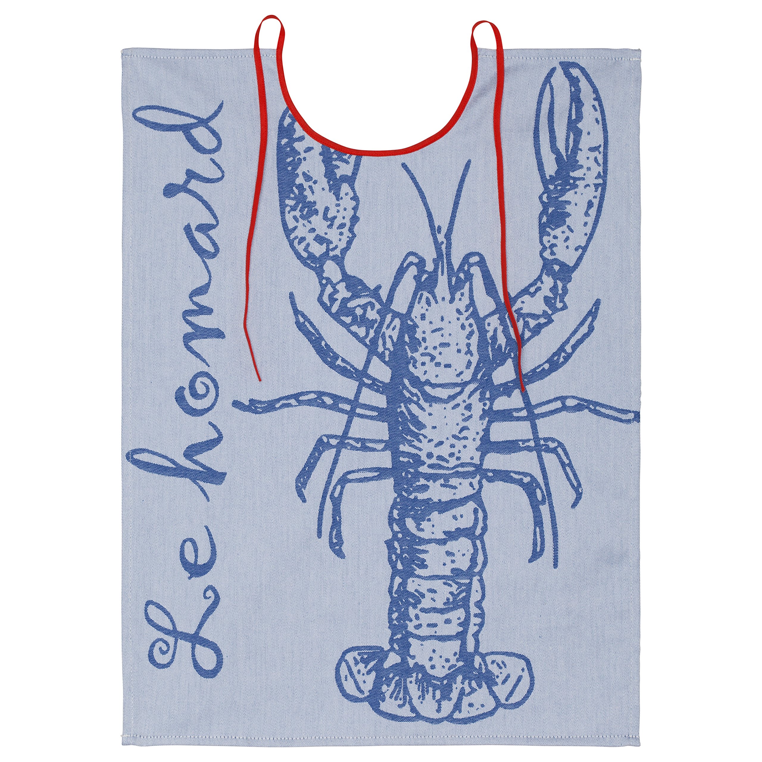 Coucke Lobster Bib - Cotton Blue, 43 x 60 x 0.3 cm