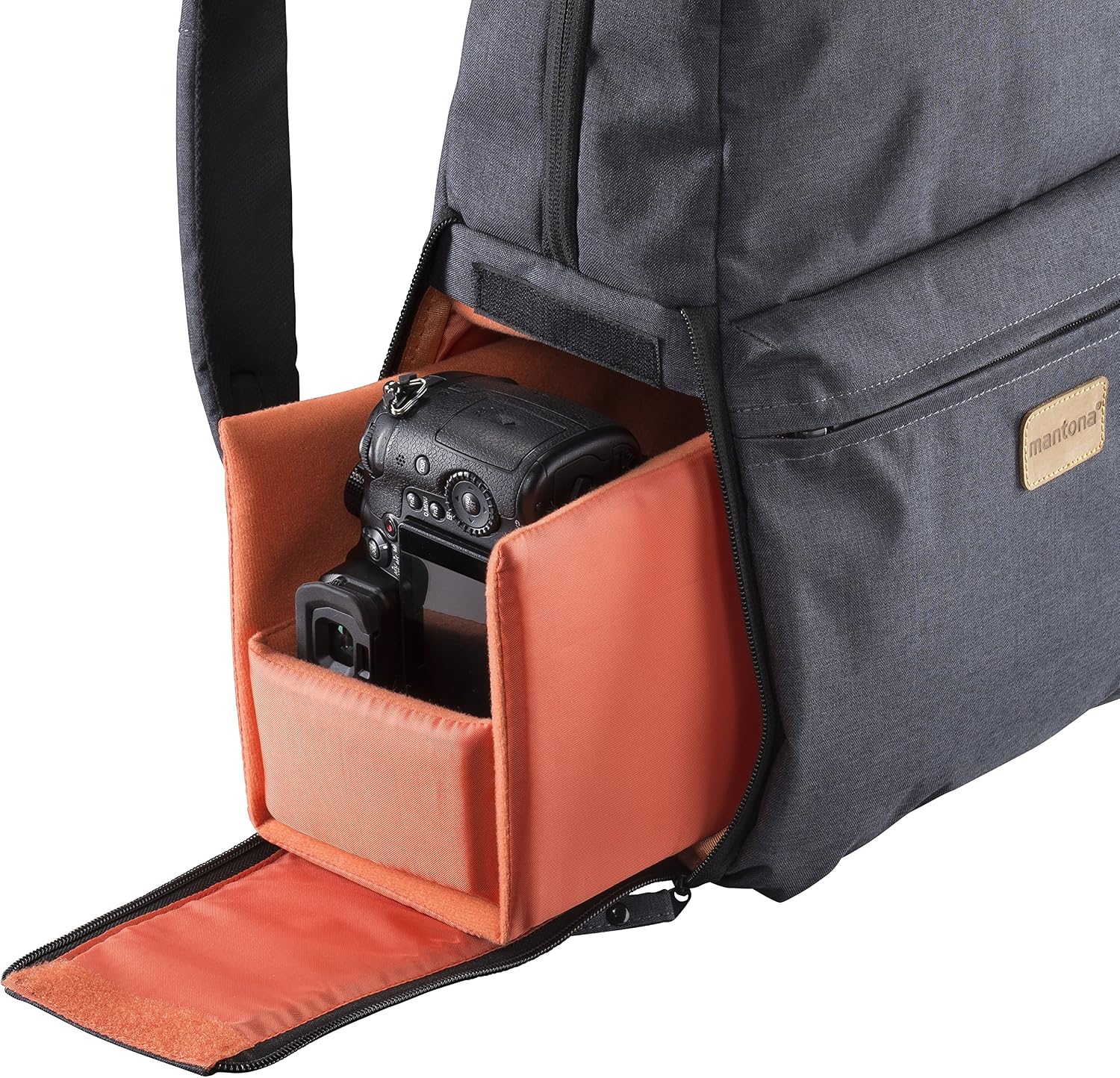 Mantona 2-in-1 Urban Companion Photo Backpack - Anthracite - Image 5