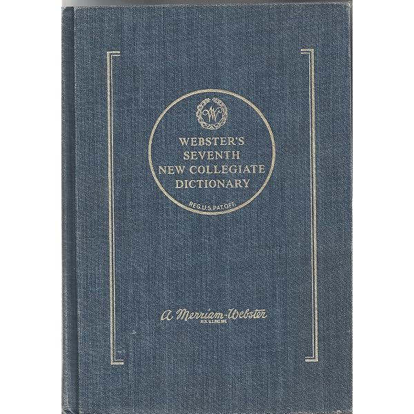 Thin Paper Webster's New Collegiate Dictionary:1961 Edition: A