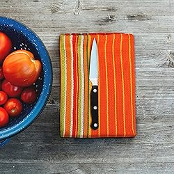 Urban Villa Kitchen Towels Waffle Stripes Dish