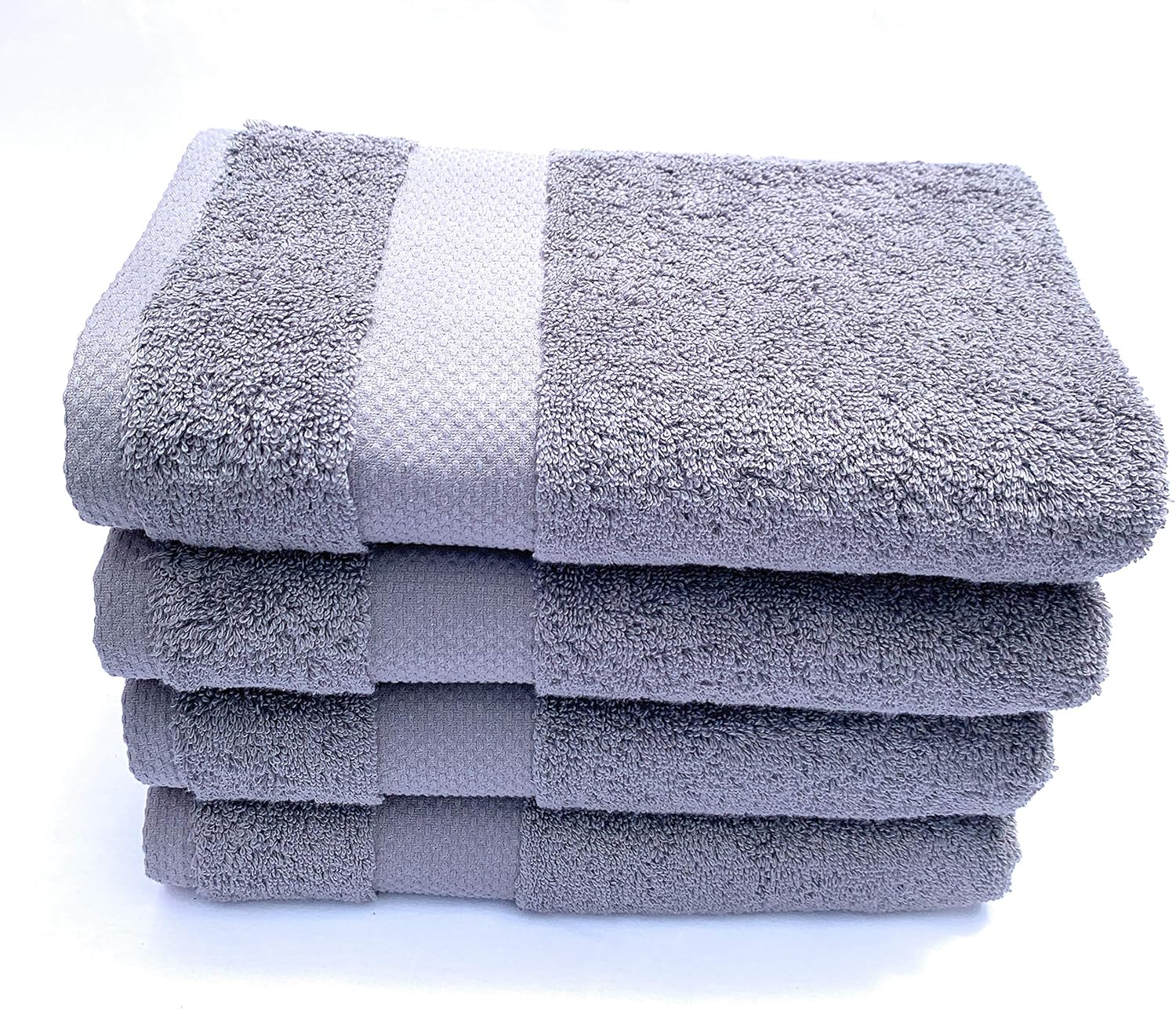 Myra Collection Quality Turkish Towels - 100% Turkish Cotton, Ultra-Soft, Fluffy, Absorbent, Durable, Eco-Friendly, Luxurious - Machine Washable (4 pcs Hand Towel Set, Charcoal): Home & Kitchen