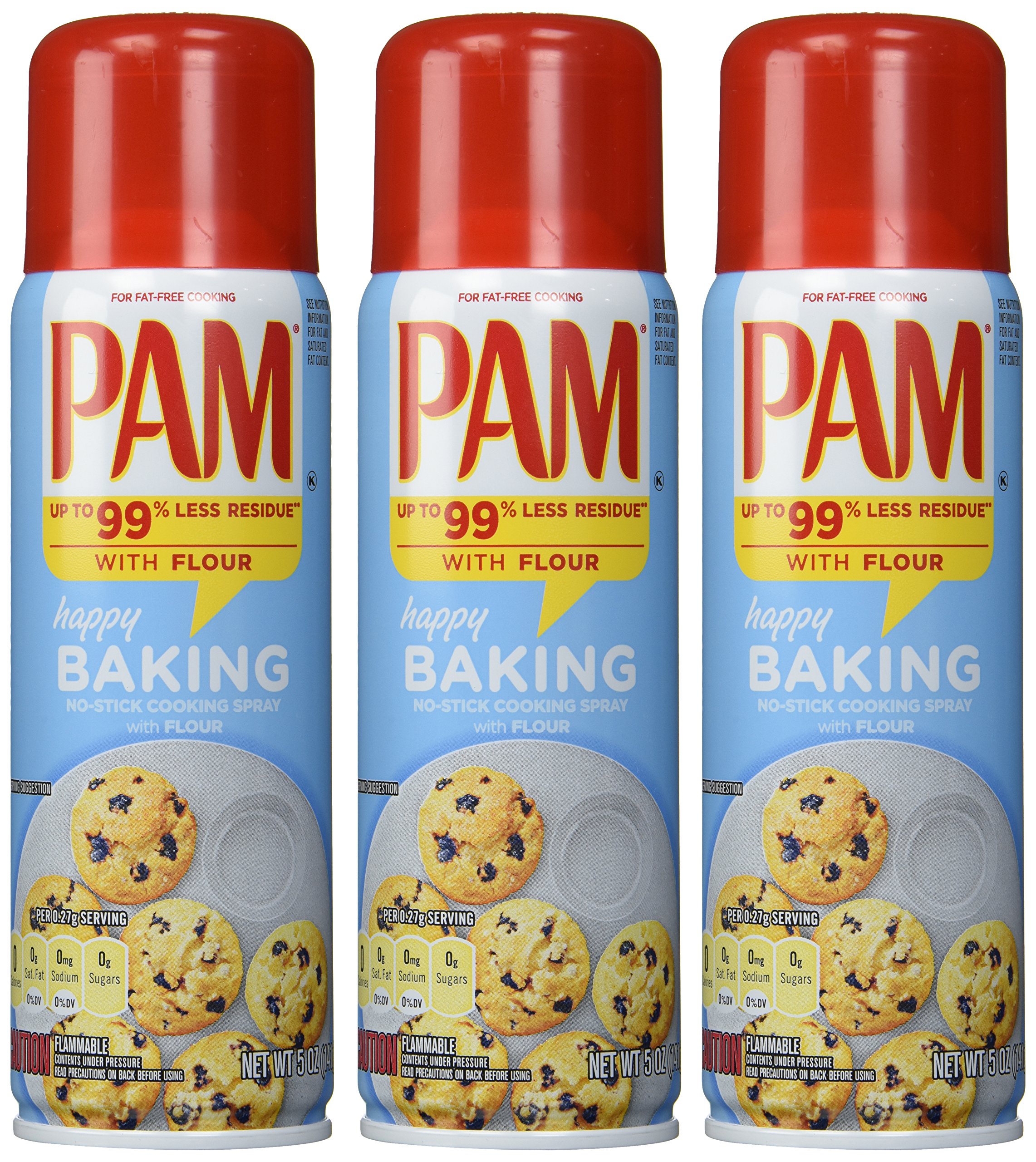 Pam Baking Spray with Flour, 5 fl oz PACK of 3 Buy Online in United