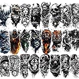 GLARYYEARS 24-Pack Half Sleeve Temporary Tattoos