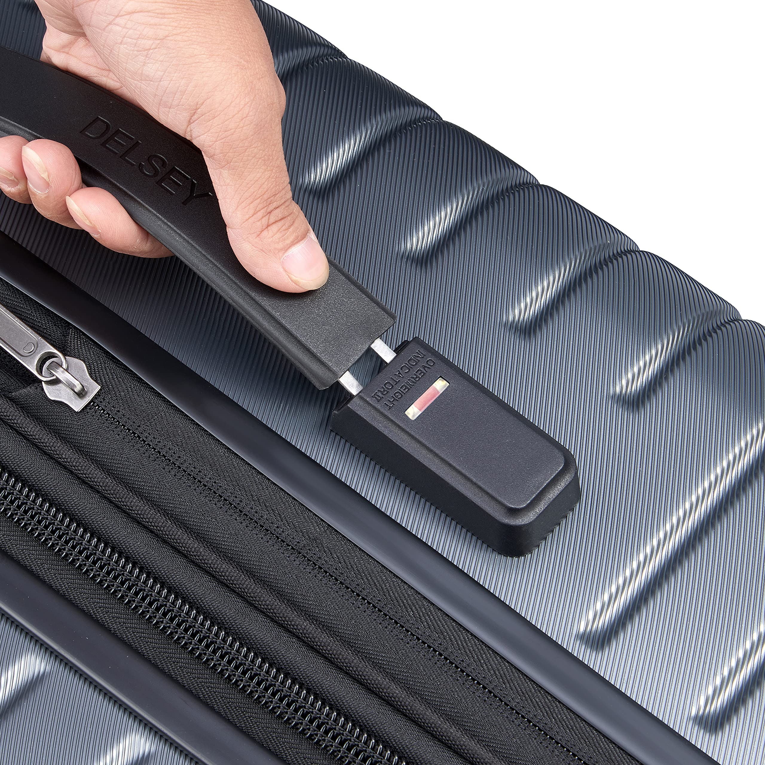 DELSEY PARIS Cruise 3.0 Hardside Expandable Luggage with Spinner Wheels, Graphite, Checked-Large 28 Inch