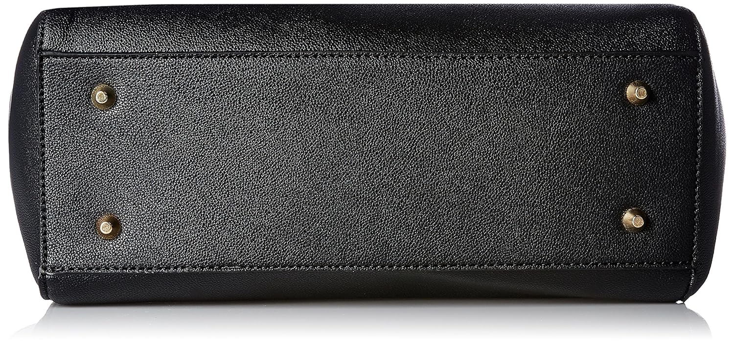 cathy london women's handbag, material- synthethic leather, colour- black