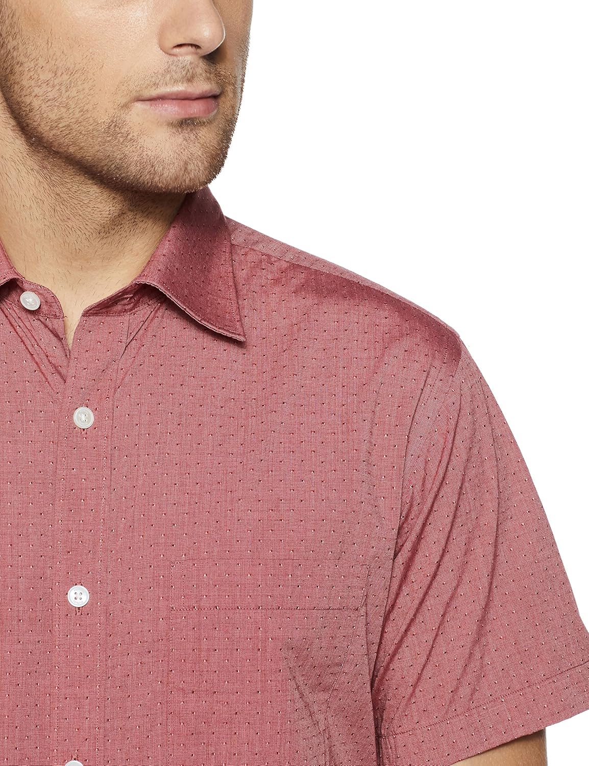 raymond men's solid regular fit cotton formal shirt