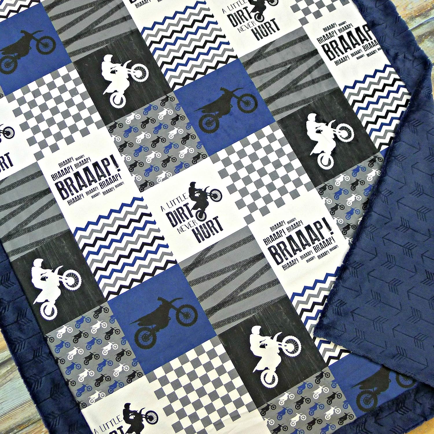 dirt bike crib bedding