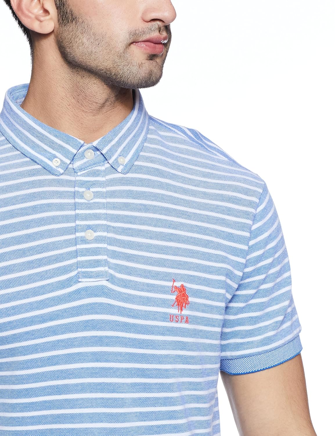 us polo association men's striped regular fit polo