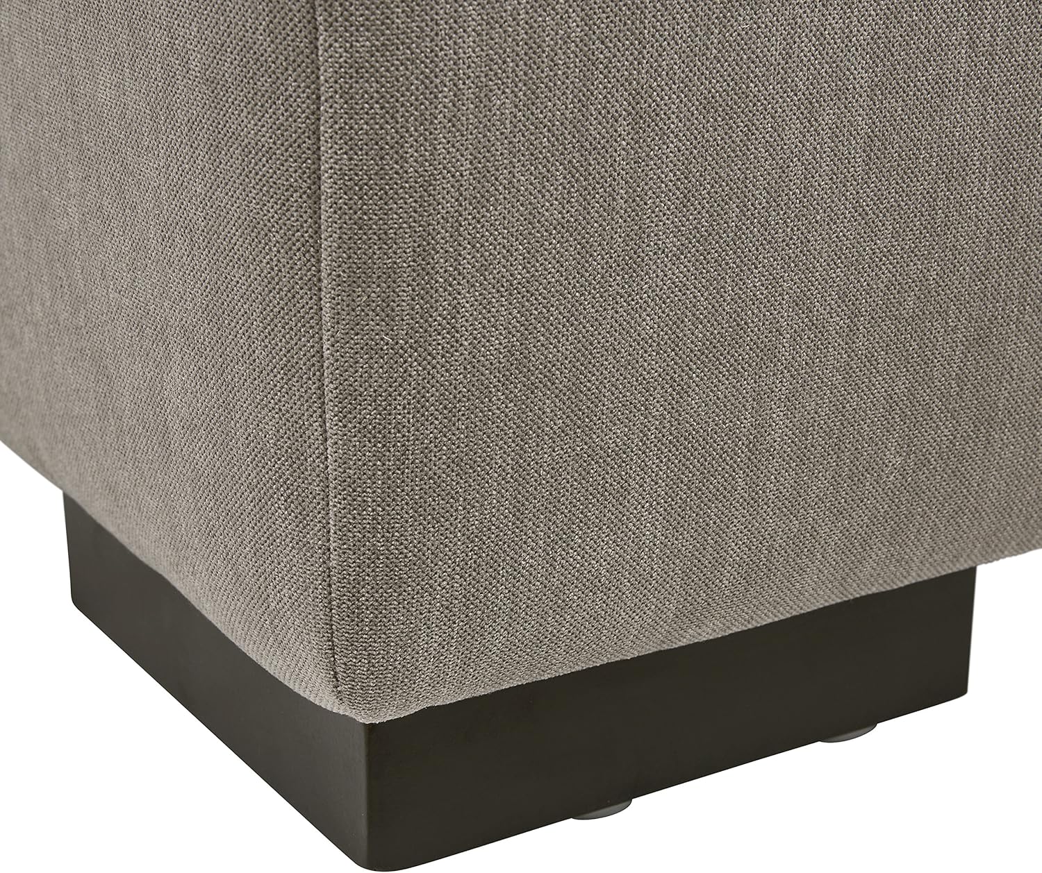  Brand – Stone & Beam Lauren Down Filled Oversized Ottoman with Hardwood Frame, 46.5"W, Slate: Kitchen & Dining