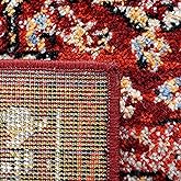 SAFAVIEH Amsterdam Collection Area Rug - 9' x 12', Red, Oriental Distressed Design, Non-Shedding & Easy Care, Ideal for High 