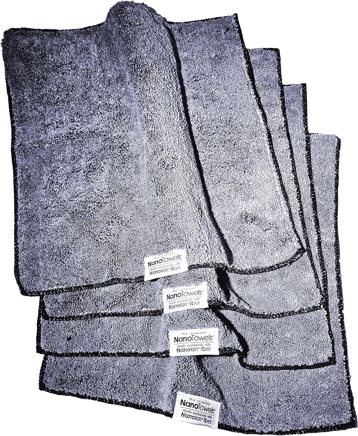 Life Miracle Nano Towels - Amazing Eco Fabric That Cleans Virtually Any Surface with Only Water. No More Paper Towels Or Toxic Chemicals. (14x14, Grey): Home & Kitchen