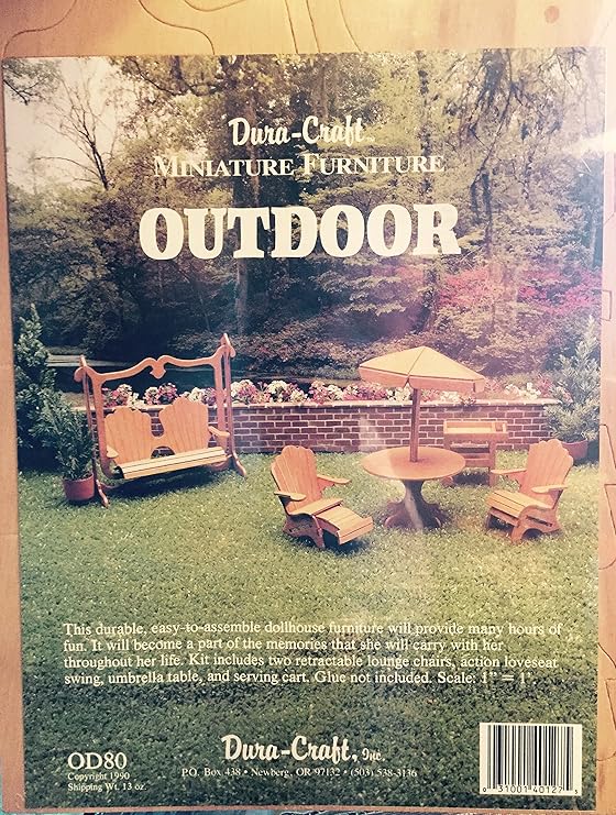 dura craft dollhouse furniture kits