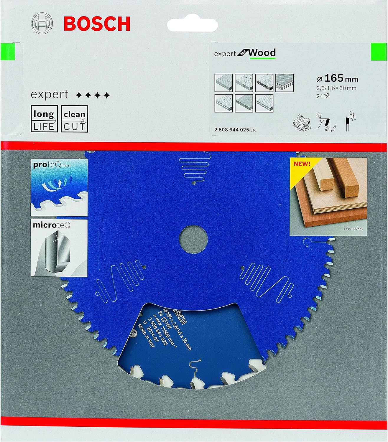 Bosch 1x EXPERT Wood Corded Circular Saw Blade for Handheld Circular Saw (for Softwood Hardwood, diameter mm - Image 3