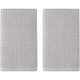Tommy Bahama- Hand Towel Set, Highly Absorbent Cotton Bathroom Decor, Low Linting & Fade Resistant (Northern Pacific Grey, 2 Piece)
