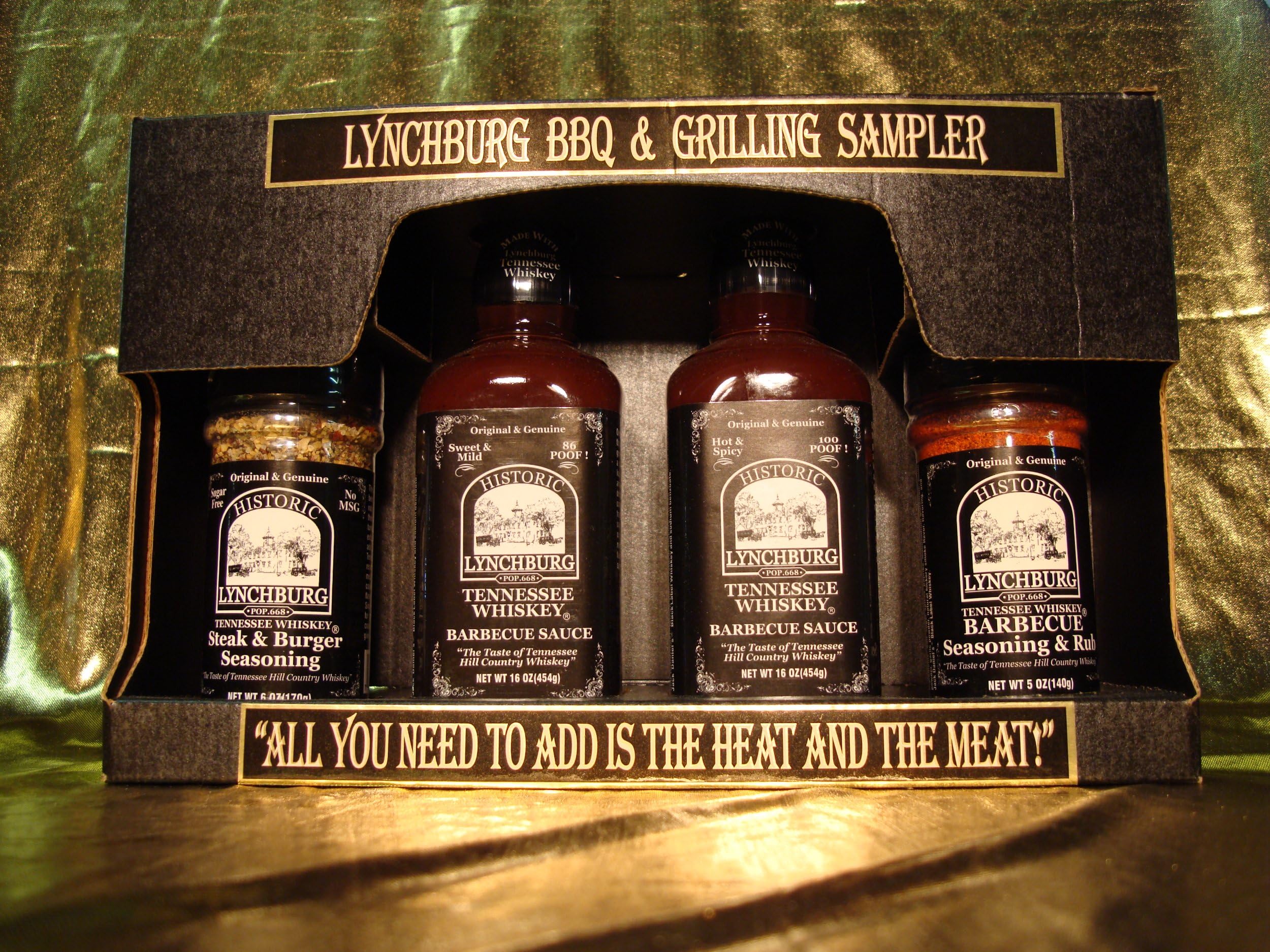 Lynchburg Tennessee Whiskey Rib Glaze & BBQ Grilling Sampler