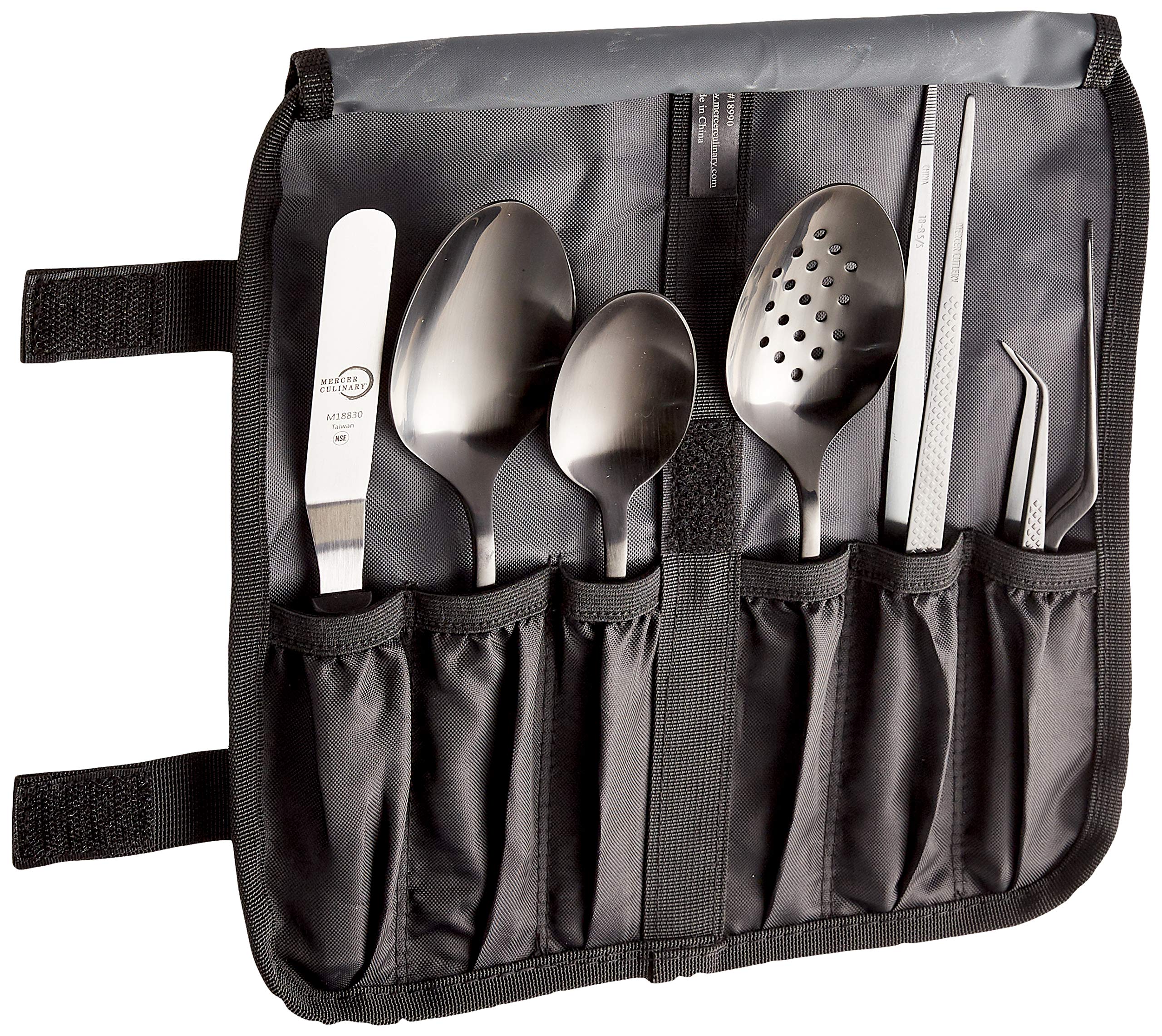 Mercer Culinary M35156BK Plating Set, 18/8 Stainless Steel, Black