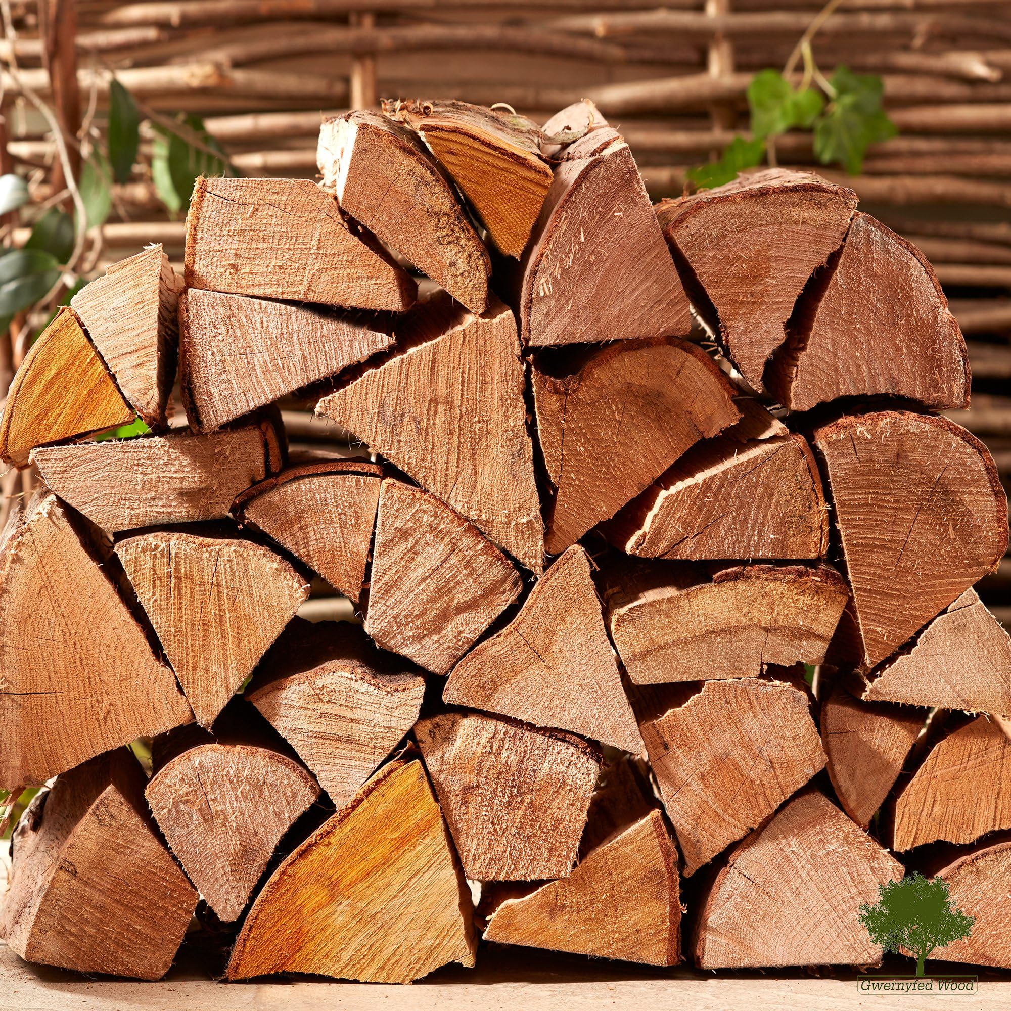 Ash Hardwood Firewood Logs - 8x 40L LARGE Nets (100KG Approx) Kiln Dried 23cm Long, Perfect for Open Fire Stoves, Log Burner, Fire Pits, Pizza Ovens Fast Delivery (8 X 40L Nets)