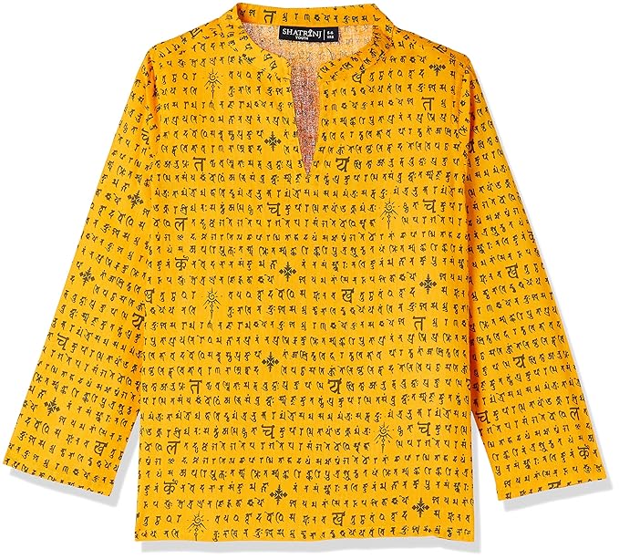 by Fbb Boys' Shirt Synthetic Kurta