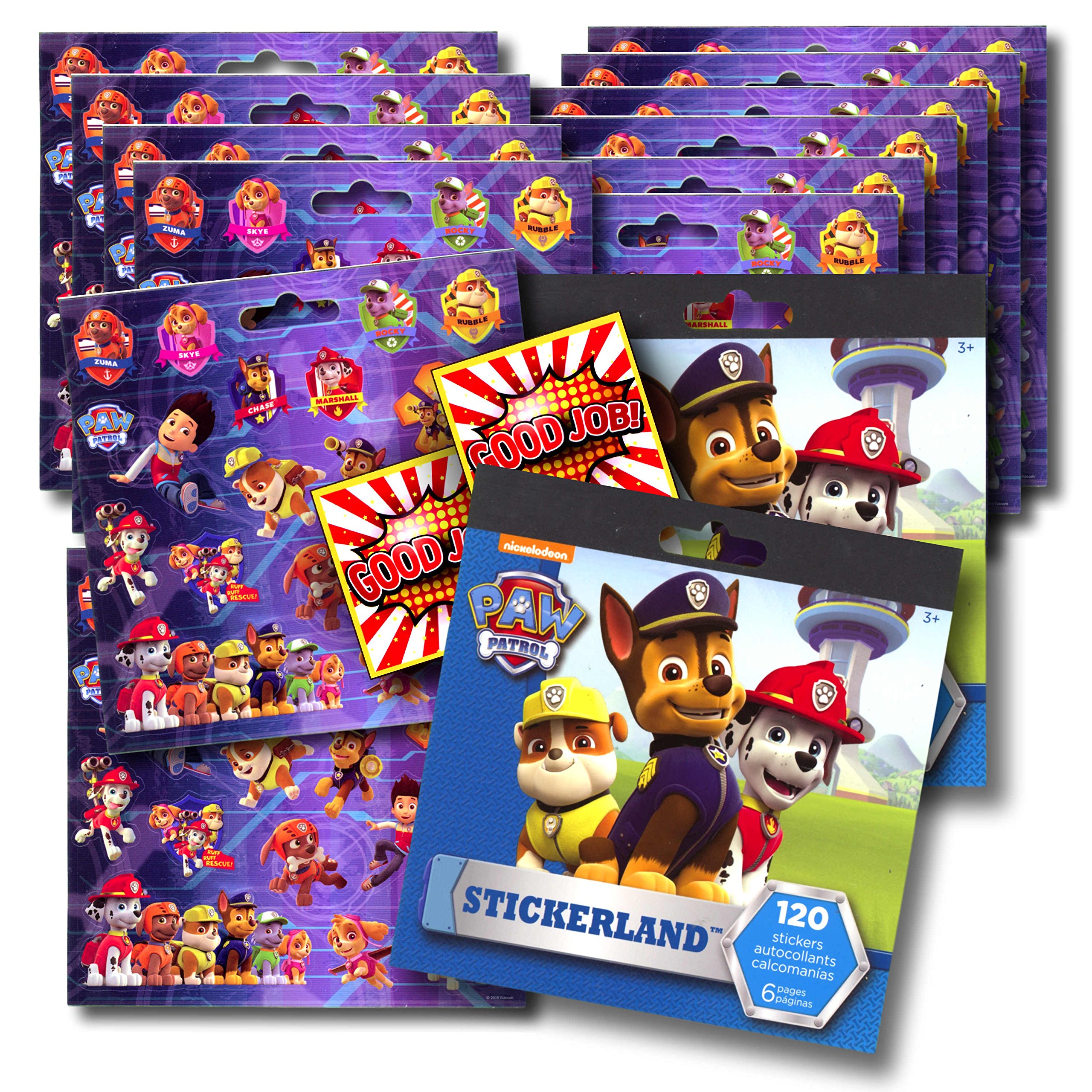 Photo 1 of Nick Jr. Studios PAW Patrol Party Favors - 12 Sheets 240+ Stickers Plus 2 Specialty Stickers