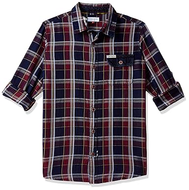 Baby Boys Checkered Regular fit Shirt