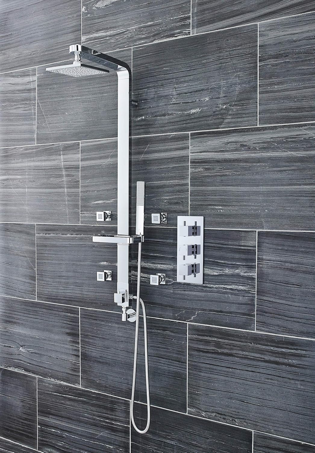 Ultra JTY303 Volt Thermostatic Triple Valve - Chrome - Image 3