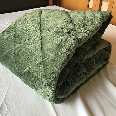Amazon あったか 起毛 敷きパッド ダブル 140 5 無地 毛足が長く やわらかくとろけるような肌心地 グリーン 厚地 ボリュームたっぷり1150ｇ ベッドパッド 敷きパッド オンライン通販