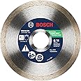 BOSCH DB4543S 4-1/2 In. Standard Continuous Rim Diamond Blade with 7/8 In. Arbor for Clean Cut Wet/Dry Cutting Applications in Ceramic Tile, Slate