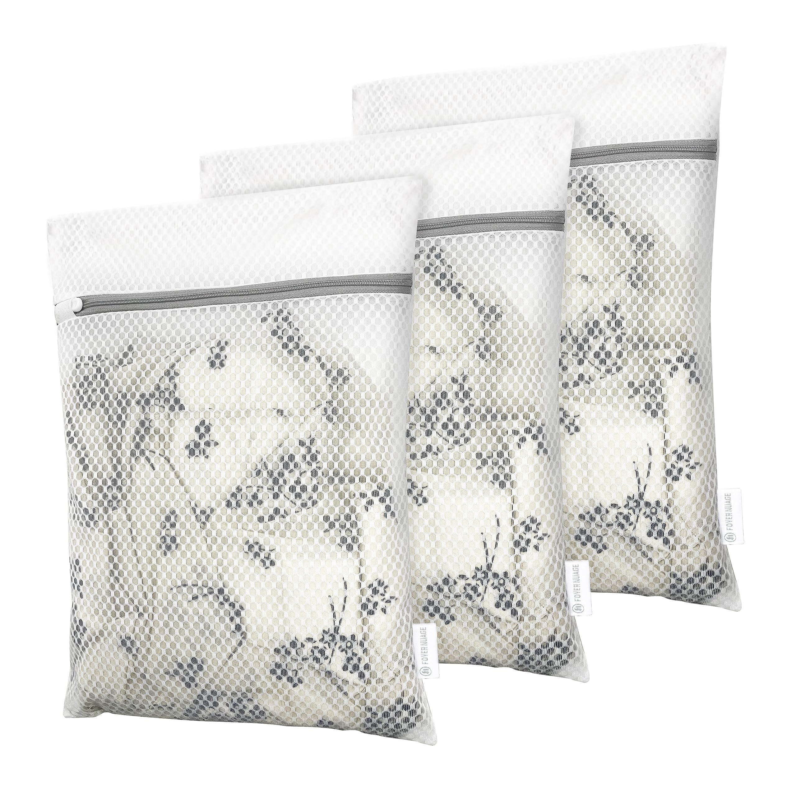 3 PCS Mesh Laundry Bags For Delicates With Zipper, Washing Bag For Socks, Small Laundry Bag For Delicates, Underwear, Tshirts, Swimsuit, Baby Clothes, Lingerie Bag For Socks (12"x16")