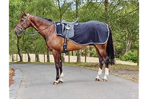 WeatherBeeta Anti Static Fleece Quarter Sheet, Black/Silver, Full