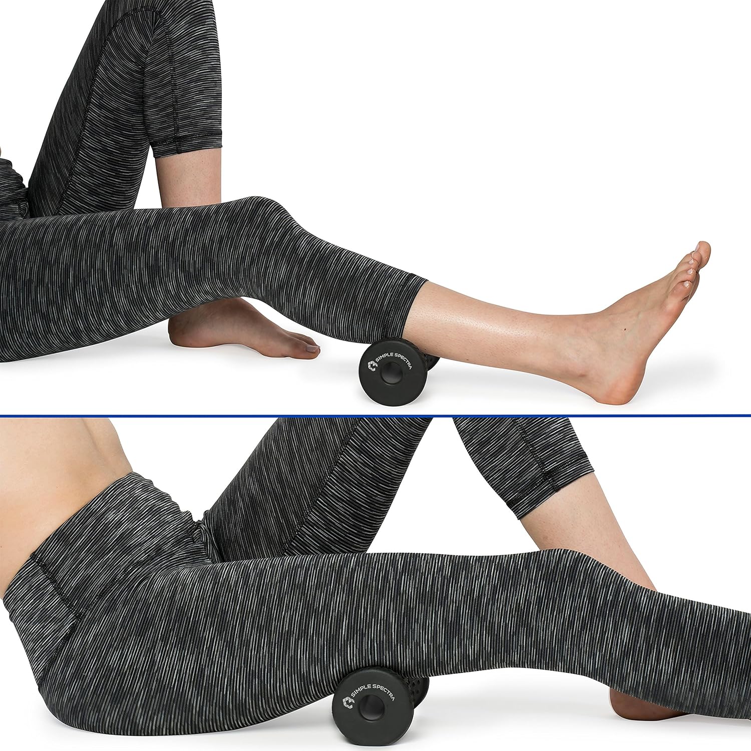 Foot Massager Roller & Spiky Ball Therapy Set - Massage Tool for Muscle Pain Relief from Plantar Fasciitis | Best for Trigger Point Release, Acupressure Reflexology with eBook Guide: Health & Personal Care