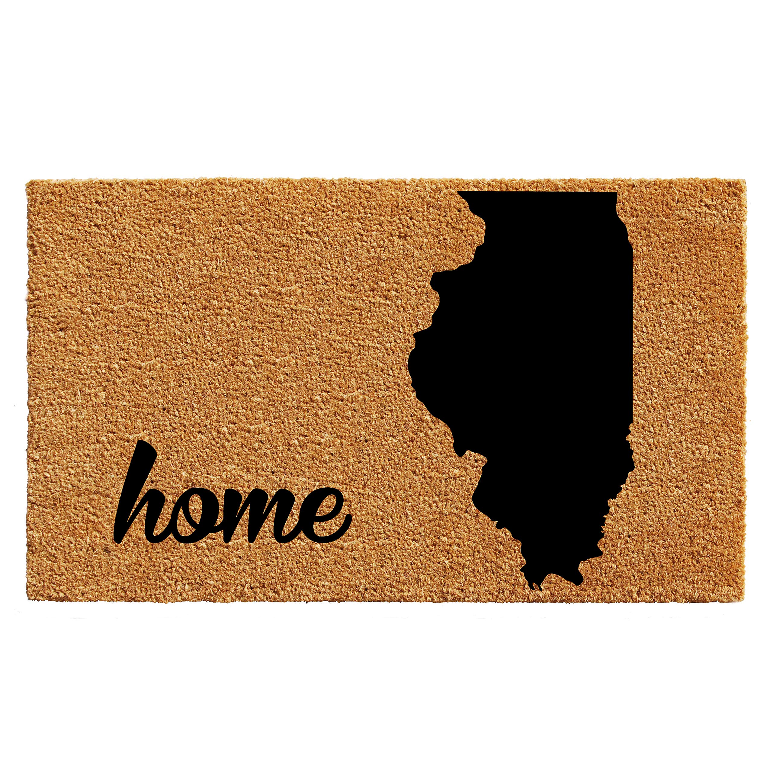 Calloway Mills 105212436 Illinois Doormat, 24" x 36", Natural/Black Image