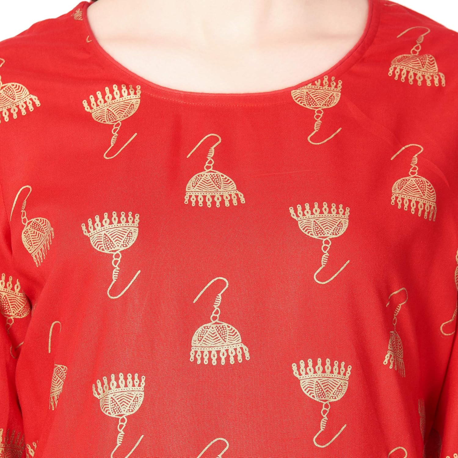 ortange women's rayon printed kurta palazzo set with premuim fabric