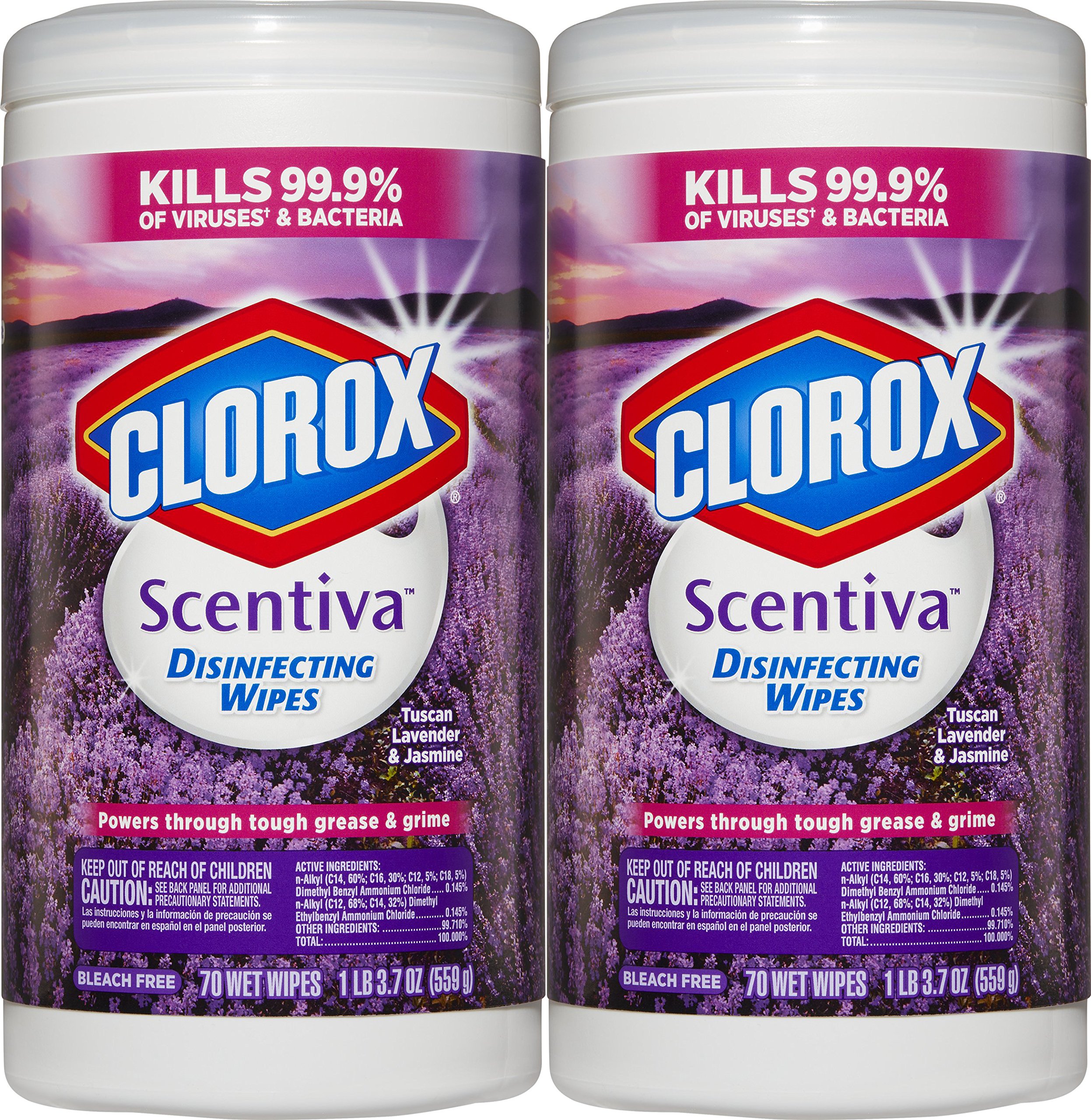 Clorox Scentiva Disinfecting Wipes Value Pack Tuscan Lavender and