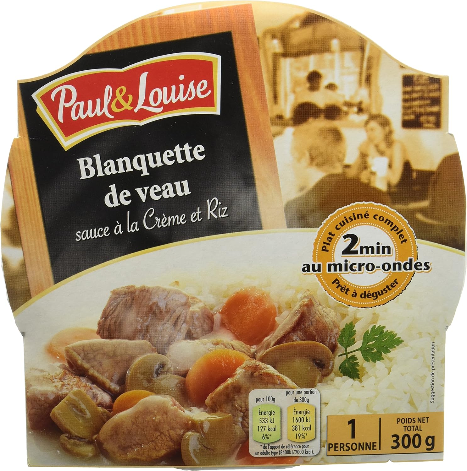 Paul Louise Barquette Blanquette De Veau 300 G Amazon Fr Epicerie