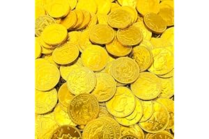 LAETAFOOD Gold Coins Milk Chocolate Money Candy, Individually Wrapped (1 Pound Bag)