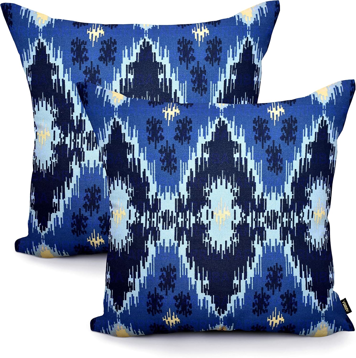 Best ikat blue chair cushion