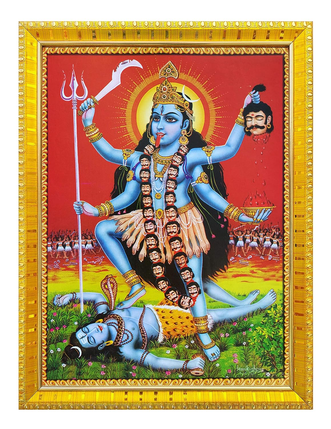 Koshtak Goddess Kali/maa Kali/mahakali maa Standing on Shiva/Shiv ji