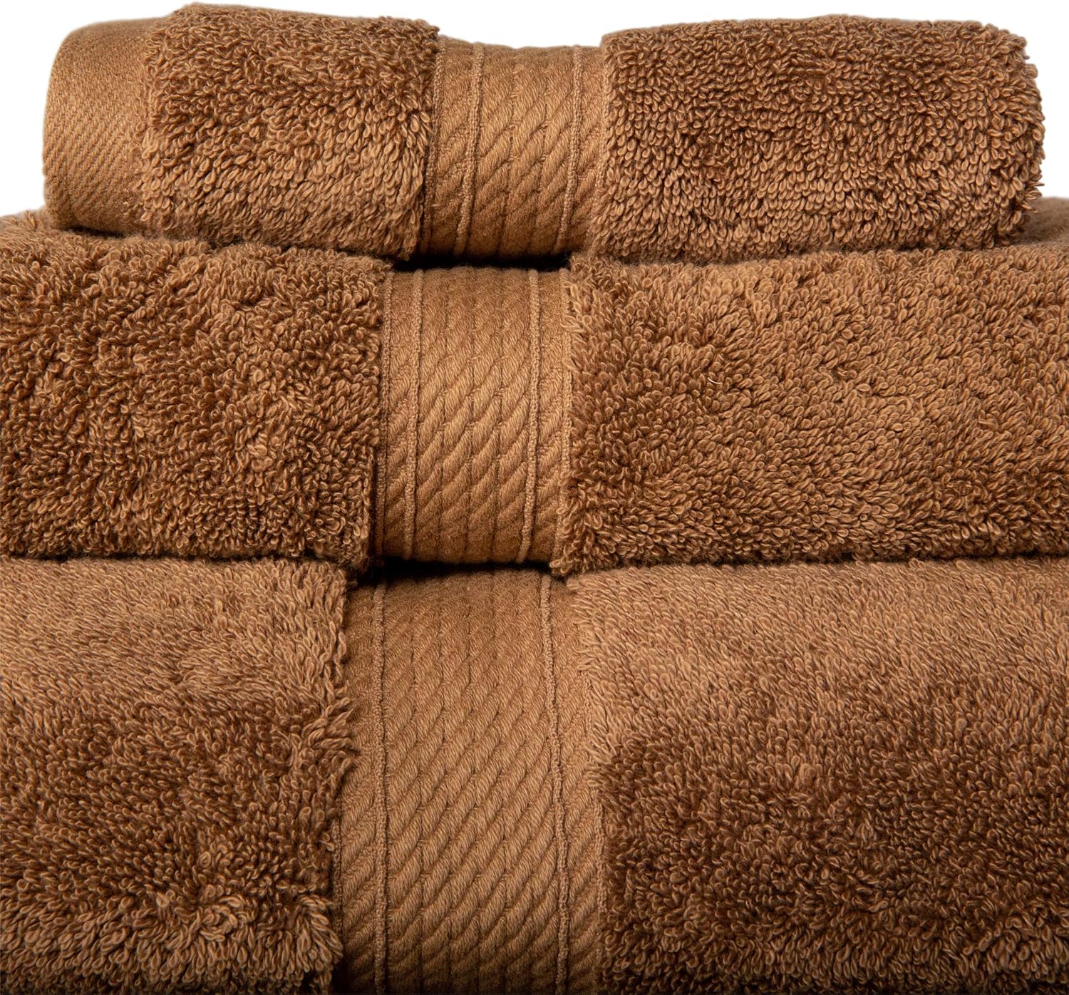 SUPERIOR Solid Egyptian Cotton 6-Piece Towel Set: Home & Kitchen