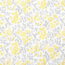 MARTHA STEWART Hailey Floral Yellow King Quilt