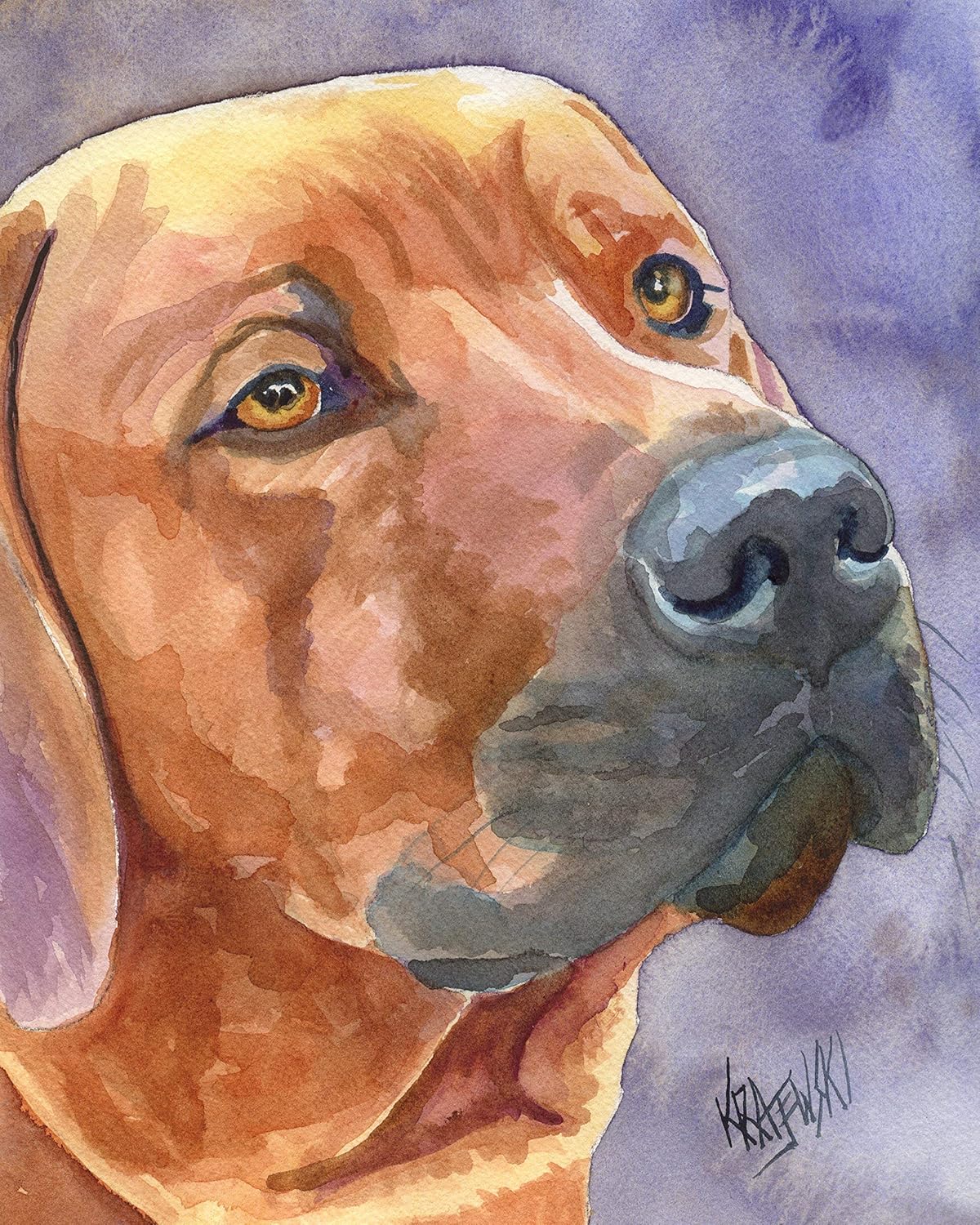 rhodesian ridgeback art