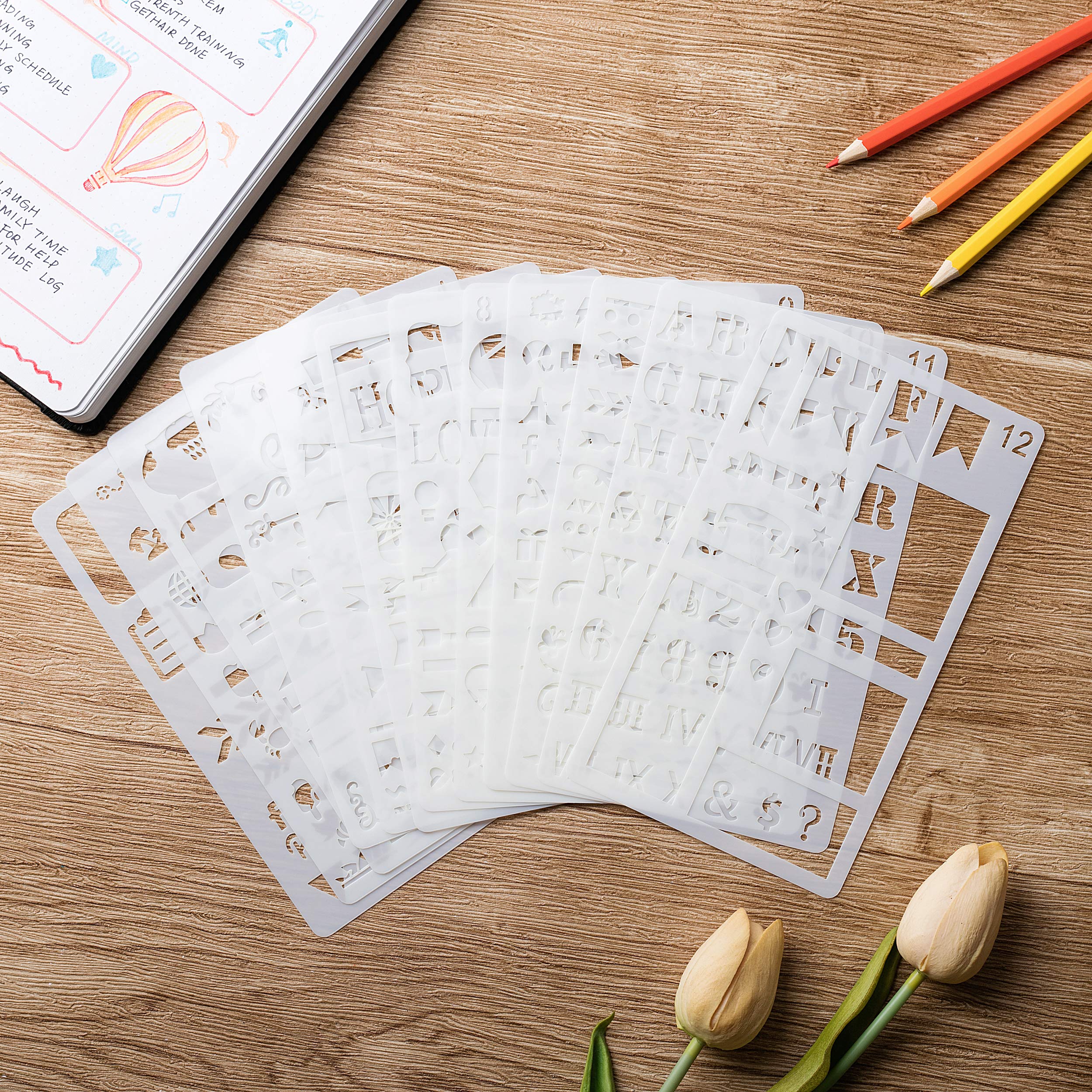 Journaling Stencil Set